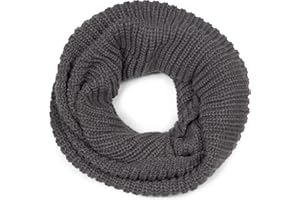 styleBREAKER Snood en maille fine unisexe | Col doux et extensible à fines côtes pour l’hiver | Tour de cou chaud pour femmes et hommes