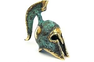 IconsGr Réplica del casco de oficial espartano del museo de bronce griego antiguo (387)