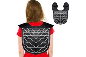 yarlung Hair Cutting Collar Cape, Silicone Hair Cutting Guide Cape for Hair Styling, Salon Hairdressing, Barber Shop, Weighted Neck Wrap, Black, Black, 22x16.5inches