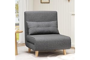 Bealife Pufa z łóżkiem pojedynczym, Relax Lounger, Fotel łóżko z regulowanym oparciem, Fotel relaksacyjny do salonu, sypialni