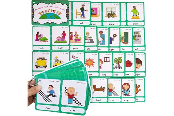 46 groupes de verbes irréguliers passés en anglais, cartes d'apprentissage de grammaire pour la maternelle et les enseignants, outils de fournitures scolaires à la maison