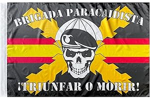 Durabol Bandera Bripac Calavera Paracaidista 150 x 90 cm Satén