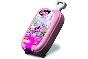 Multiprint- Trolley Disney Minnie, Made in Italy, Album da Colorare, Stickers, Pennarelli e Matite, Set Timbrini Bimbi, in Legno e Gomma Naturale, Inchiostro Lavabile Atossico, Idea Regalo, 64866