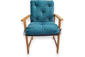 4L Textil Cojin Silla de Jardin Cojin Silla Exterior Cojin Suelo Cojines para sillas de terraza Cojines Exterior Jardin (50x50x50 cm, Petróleo)