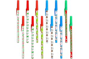 ruggito 48 Pieces Christmas Characters Stick Pen Assort for Christmas,Stationery Pens