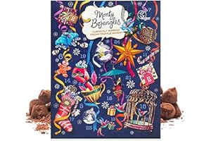 Monty Bojangles Vegan Chocolate Advent Calendar Chocolate Truffles (235 grams), Perfect for Chocolate Lovers with Delicious Truffles, Gorgeous Christmas Advent Calendar