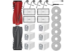 23-pack tillbehör för Roborock Qrevo Edge T/Qrevo Edge 3 Pro/Qrevo 2 Pro | Saros 20 Neo Ersättningsdelen inkluderar 1 huvudborste, 4 HEPA-filter, 6 moppkuddar, 4 sidoborstar, 6 dammpåsar, 2 verktyg