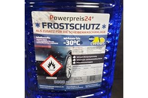 ‎POWERPREIS24 powerpreis24® 5X 5 Liter Scheibenfrostschutz Frostschutzmittel 25L -30 Grad gebrauchsfertig