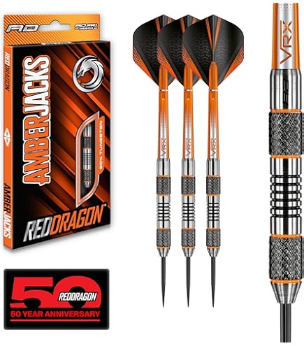 Robert Thornton 24g Tungsten Darts Set with Flights and Stems