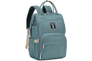 Pomelo Best Baby Wickelrucksack stylische Wickeltasche Rucksack mit Haken wasserdicht multifunktional Große Kapazität Rucksack für unterwegs