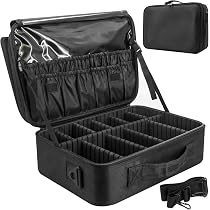 Trousse De Toilette / Maquillage Voyage Noire - Sac Rangement Cosmétique Neuf Avec Étiquettes