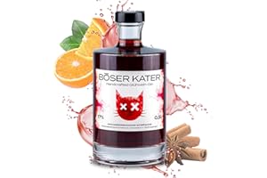 ‎BÖSER KATER BÖSER KATER Glühwein Gin - Heiße Mieze, Glühpunsch trifft Gin, Ideal für winterliche Cocktails mit Geschmack, Die perfekte Geschenkidee, Handgemacht mit kleiner Auflage, 0,5l 17% Vol