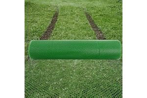Easimat Grass Protection Mesh for Lawn or Car Park Reinforcement Green Plastic (10m)