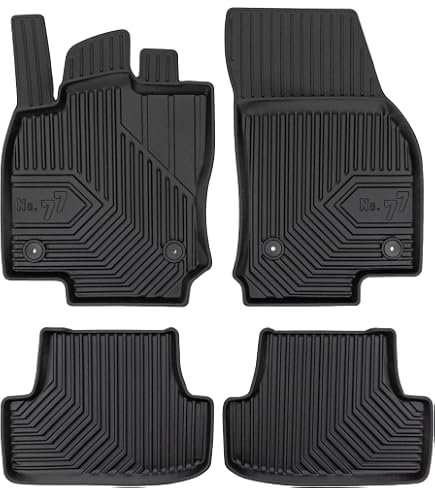 Recambo Tappetini In Gomma 3D Per VW Touareg (2002-2010) – Set Completo Anteriore E Posteriore – Beige - 3