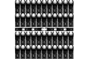 ENJOYGOEU Juego de 50 hojas de sierra profesionales, herramientas oscilantes bimetálicas, accesorios multiherramienta, liberación rápida para Fein Multimaster, Makita, Rockwell, Bosch artesanos y más