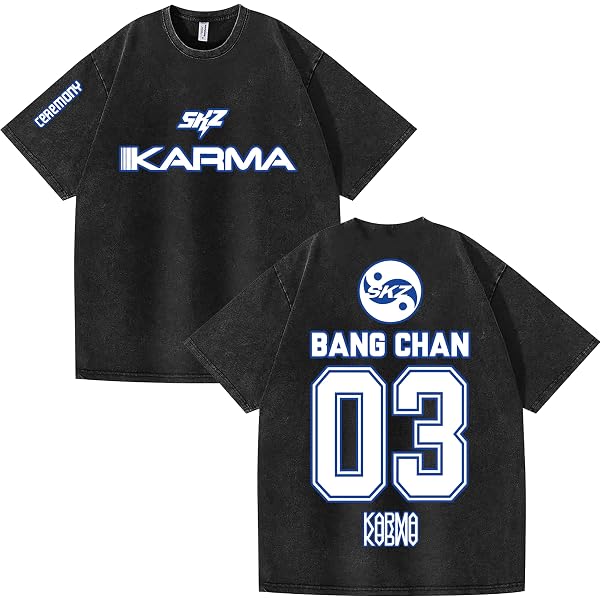 T-shirt Bang Chan K-Pop – Cadeau Fan Noir Unisexe