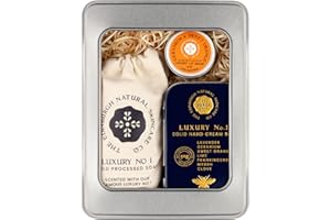 THE EDINBURGH NATURAL SKINCARE COMPANY LTD. Luxury Gift Box | Luxury No.1 Scented Hand Cream Bar | Beautifully Scented Soap Bar | Moisturising And Luxurious Lip Balm | Gift For All Occasions