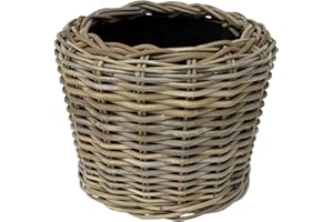 IVYLINE Drypot rdvspgry34 Geflecht grau Dry Topf Vase Übertopf – Beige