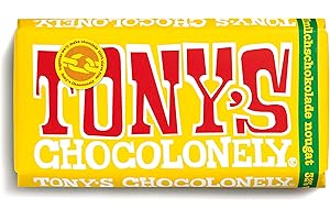 Tony's Chocolonely - Czekolada pełnomleczna z miodem i nugatem migdałowym - tablica czekoladowa - 32% kakao - 1 x 180 gramów - Belgium Fairtrade Chocolate
