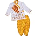 PK HUB® Boys Traditional Full Sleeve Rajasthani Angrakha Dress with Dhoti for Boys/Kids 100% Cotton