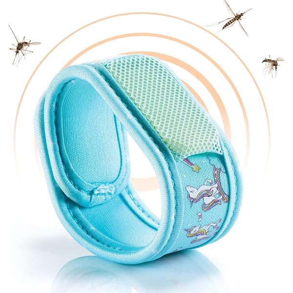PARAKITO - Bracelet Anti-Moustiques Réutilisable - 2 Plaquettes Incluses Aux Huiles Essentielles - 1 Mois De Protection - Sans DEET - Taille Junior 3+ (Plumes