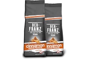 DER-FRANZ caffè, Aromatizzato alla cannella, macinato, 2 x 500 g