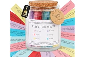 KACNON Glas mit Bibelversen, LIES MICH WENN Bibel Verse im Glas Deutsch, mit Hoffnung, Ostern Christliche Geschenke (Bible Verses Jar Deutsch)