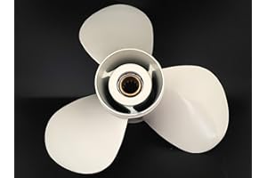 ITACO Hélice en alliage en aluminium moteur bateau pour Yamaha Hors-bord F 30HP 40HP 50HP 60HP 3 11 3/8 » x 12 » 6H5-45952-00 02 EL 69W-45952-00 11.375x12 2/4 stroke Engine
