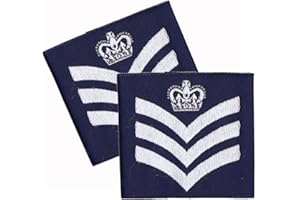 CL Distribution PAIR Royal Air Force Blue Rank Slides/Epaulettes RAF (Flight Sergeant)