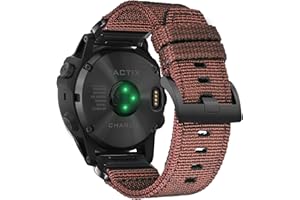 TORBOLLO Compatibile con Garmin, cinturino sportivo in nylon per fēnix/Forerunner/Vivoactive/Approach/MARQ/quatix/D2 Series cinturino di ricambio robusto per uomini