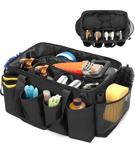 Nuke Guys Detailing Bag Small | Praktische kofferbaktas met klittenband | Organiserend opberging van auto-onderhoudsproducten Nuke Guys Detailing Bag Small | Praktische kofferbaktas met klittenband | Organiserend opberging van auto-onderhoudsproducten