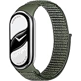 Rongep [Sport Loop] Xiaomi Mi Band 10/9/8 ile Uyumlu Kumaş Kordon Yumuşak ve Konforlu Smart Band10 Kordon Dayanıklı Cırt Cırt