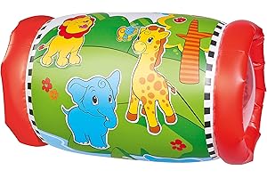 Simba 104010015 - ABC Krabbelrolle, mit schöner Bedruckung, 2 Fenster und 2 Rasselbälle, ab 12 Monaten