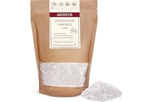 ‎ARISTOS Grobes Meersalz 950 g Salz aus Griechenland für Salzmühle, Nudelwasser, Reis, Salzbraten uvm | ARISTOS