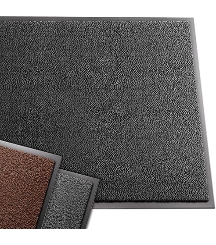ID Mat Mirande Marron Tappeto zerbino, Nylon Fibra su Suola in PVC gommato, 60 X 80 cm cm