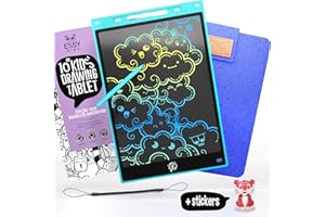 Essy Kids Pizarra Magica Infantil Tableta Escritura Niños Pizarra Magnetica Infantil Tablet para Dibujar Tableta de Dibujo Tableta Escritura LCD Pizarra Electrónica (10" Blue)