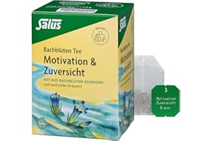 ‎SALUS Salus - Bachblüten Tee 1x 15 Filterbeutel (30 g) - Motivation und Zuversicht - mit Bio Bachblüten-Essenzen und wertvollen Gewürzen und Früchten – Kräutertee - bio