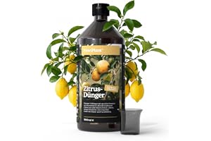 ProviPlant Citrus flytande gödselmedel – för citron-, apelsin-, lime- och kumkumktträd – 1 liter koncentrat för upp till 200 liter hällvatten, inomhus och utomhus, tillverkad i Tyskland