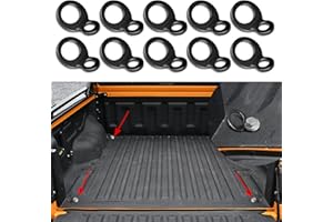 deemars 10PCS Anillas de Amarre Anclas de Amarre Ganchos, Heavy Duty Durable Tie-Down Ancla, Anclas de Amarre de Acero Inoxidable Multiusos Ganchos Universales para Garaje, Camión, Remolque (10PCS)