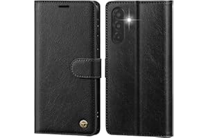 CASBST Handyhülle für Samsung Galaxy A56 5G Hülle, Hochwertig Leder Schutzhülle Klappbar für Samsung A56 Flip Case mit Kartenfach Ständer Magnet Handytasche mit RFID für Galaxy A56 Klapphülle Schwarz