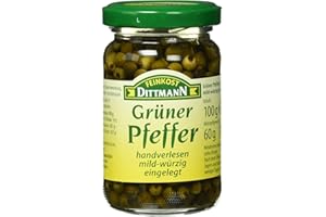 ‎FEINKOST DITTMANN Feinkost Dittmann Grüner Pfeffer mild-würzig eingelegt, 100g
