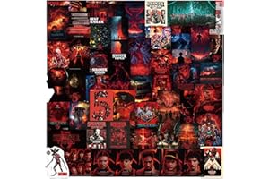 FANCICO 50pcs Strang Funny Thing 5 Stickers Packs for Teens Adults, Vinyl Waterproof Cool Gaming Decals for Laptop Water Bottles Skateboard Guitar