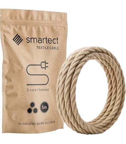 Matassa 10mt Cavo In Tessuto Treccia In Seta Colore Nero Ramato 2 Poli 0,5mm - Foto 5