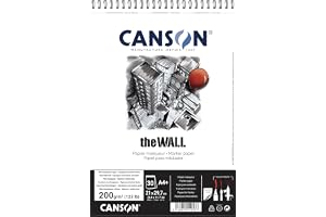 Canson The Wall spiralalbum 30 ark extra slätt 200 g/m² 21 x 29,7 cm