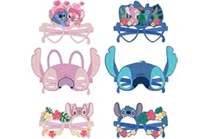 Yoimckay 12 PCS Máscaras de Stitch,Anime Máscaras para Niños, Cosplay para Baile de Máscaras,Fiestas de Cumpleaños, Carnaval, Navidad,Lindas máscaras de anime para niños y adultos.