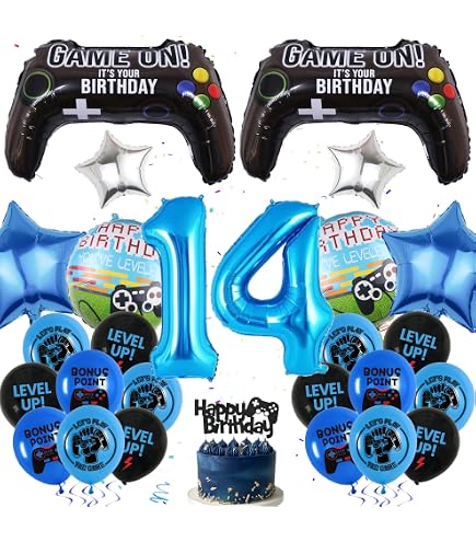 Geburtstagskarte Zum 14. Geburtstag Mit Game Controller Design – 21 X 14 Cm, Für Teenager-Jungs