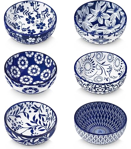 Keramische kom groot huis Vintage keramiek slakom persoonlijkheid Ramen gradiënt blauwe diepe soepkom Improve