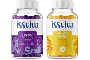 ISSVIVA MENOPAUSE Issviva Gummies Sleep Aid, Mood and Energy Bundle Supplements with Vitamins for Women - 135 Gummies
