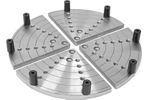 WEN LA432F 20,3 cm flache Drehbohrfutterbacken zum Drehen der Schüssel