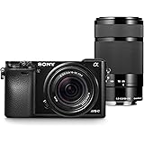 Sony Alpha a6000 Mirrorless Digital Camera with 18-55mm and 55-210mm Lenses